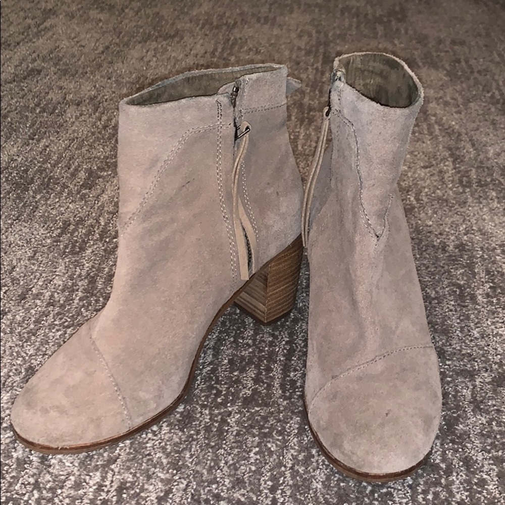 Toms Tan Ankle Boots